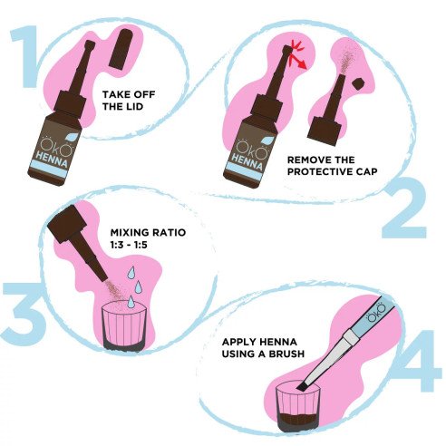 OKO henna do brwi Power Powder - 05 Yellow