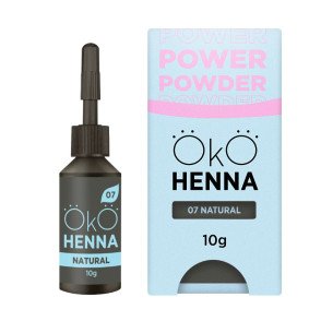 OKO henna do brwi Power Powder - 07  Natural Brown