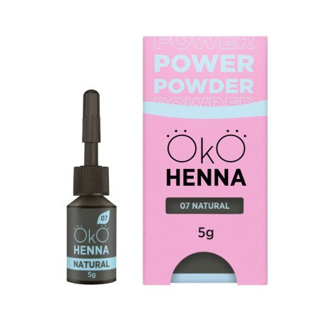 OKO henna do brwi Power Powder - 07  Natural Brown OKO henna do brwi Power Powder - 07  Natural Brown