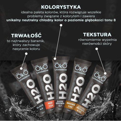 OKO farba do brwi i rzęs H20 Liquid Hybrid Tint Light Brown 8.36 15 ml